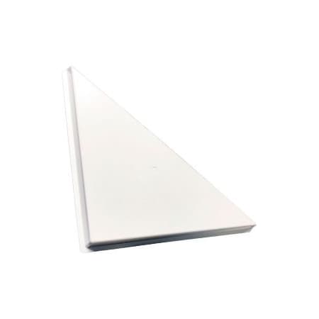 American Louver/Plasticade American Louver Triangle Ceiling Vent Air Diverter, for 2' x 2' T-Grid Diffusers, White STR-ADC-W